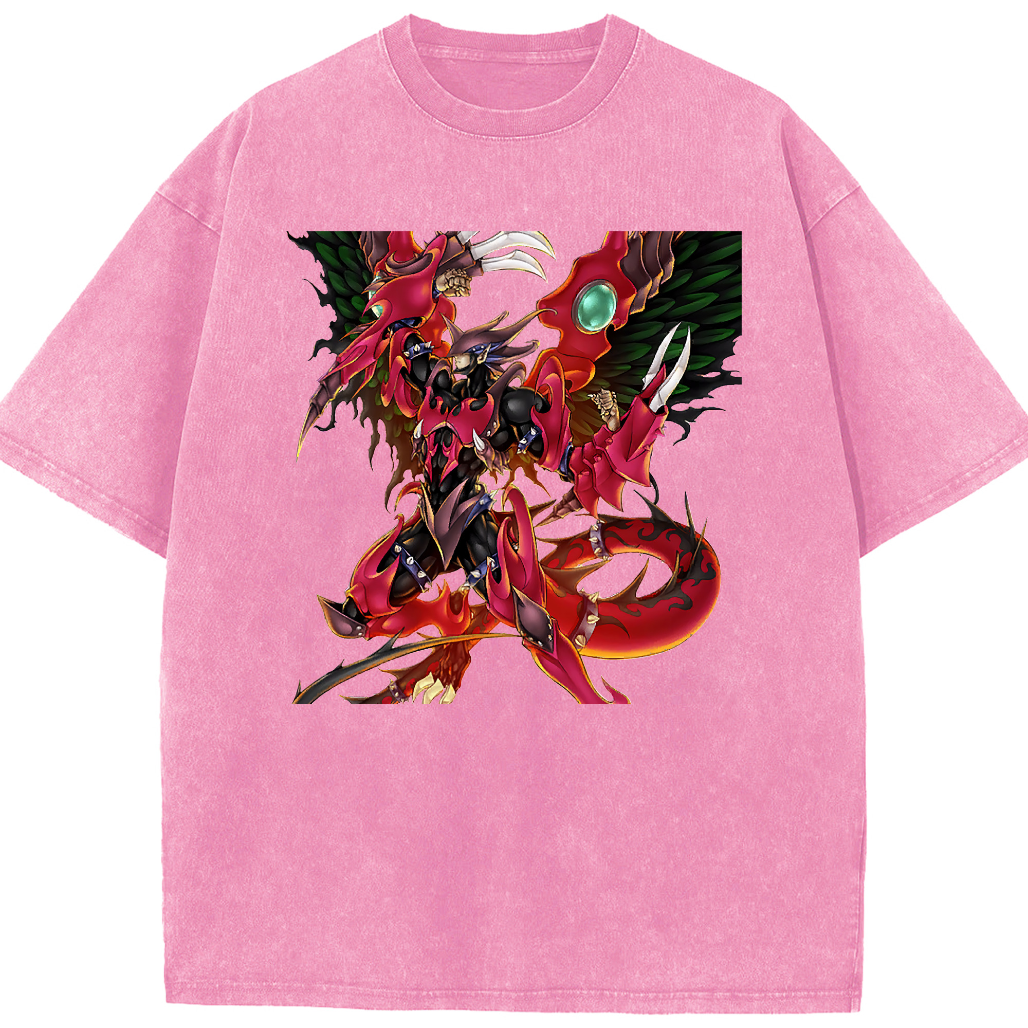 （画像用） 遊☆戯☆王 Yu-Gi-Oh! 綿100% ヴィンテージ風 半袖Tシャツ（フロントプリント）